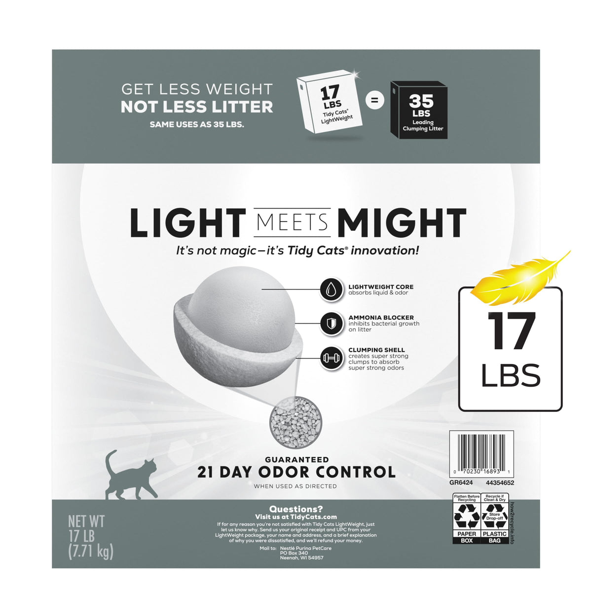 4-in-1 Strength Cat Litter, 17 lb O545922