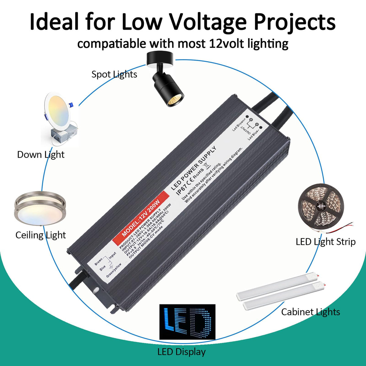 200W 12V LED Power Supply G958509