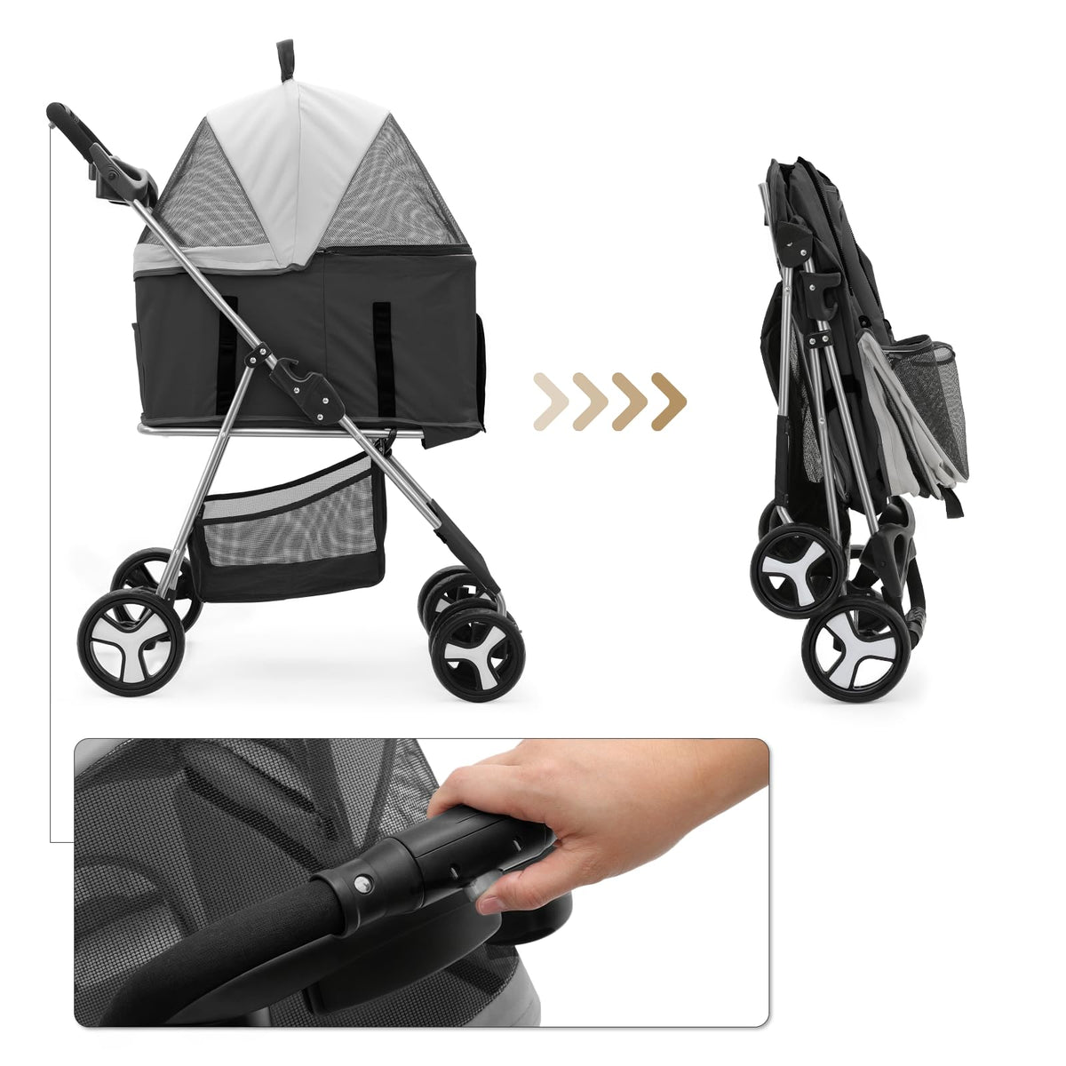 Foldable Pet Stroller W419613