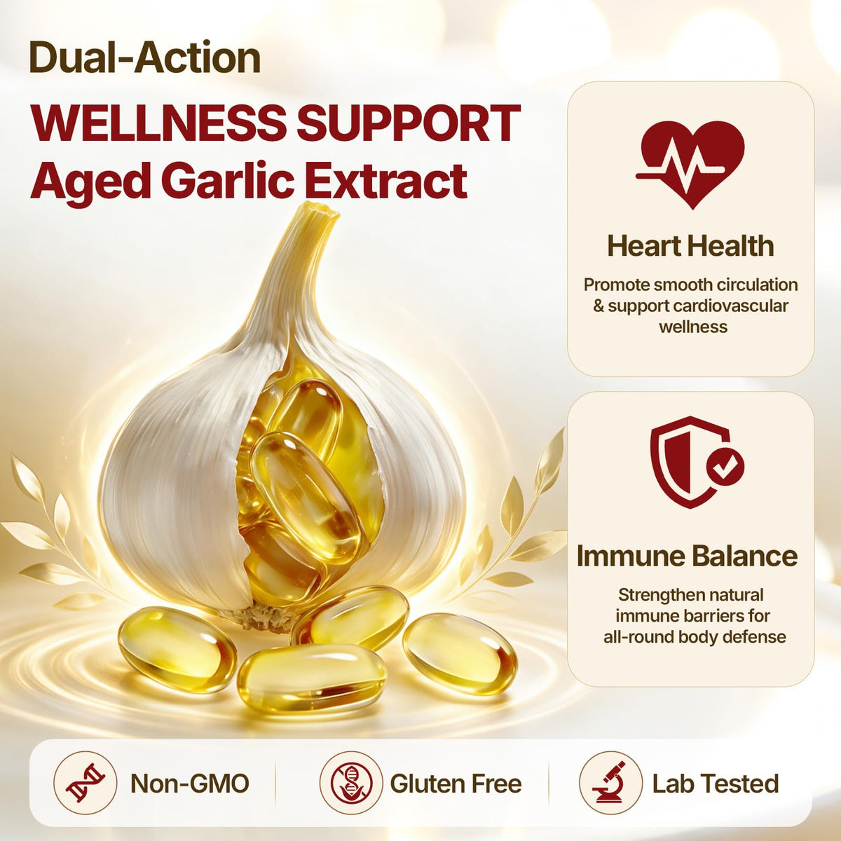 Odorless Garlic Supplement 300 Capsules S778049