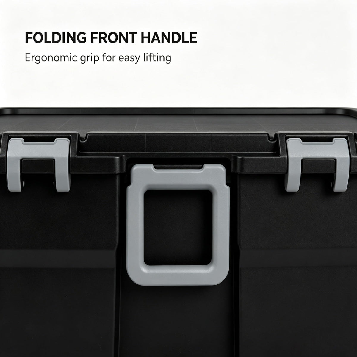 Black 2 Pack 22 Gallon Wheeled Plastic Storage Trunk D963225