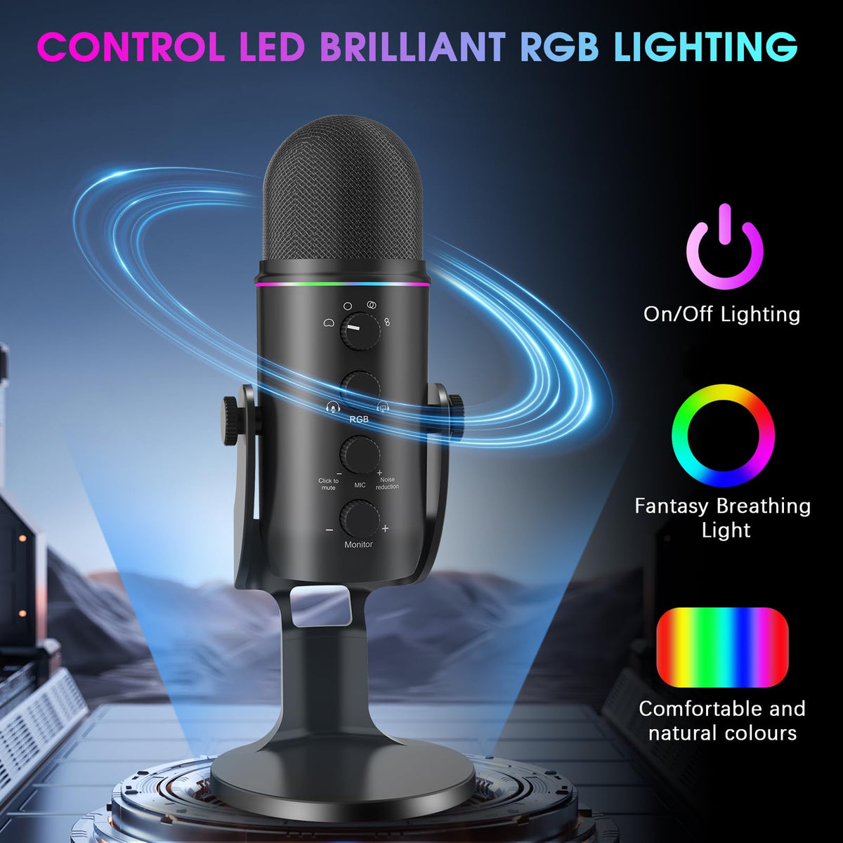 USB Multipurpose Condenser Microphone with 4 Recording Patterns D9096