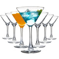 Martini Glasses Set of 7, 6 oz Reusable Cocktail Glasses with Stem B540670