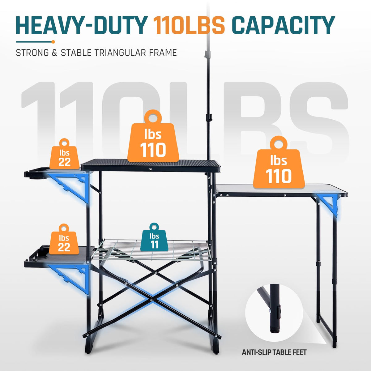 Folding Camping Kitchen Station H13792