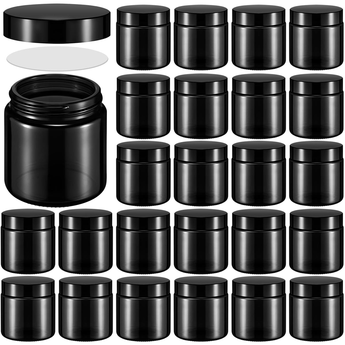 16 oz Glass Jars with Lids J1717