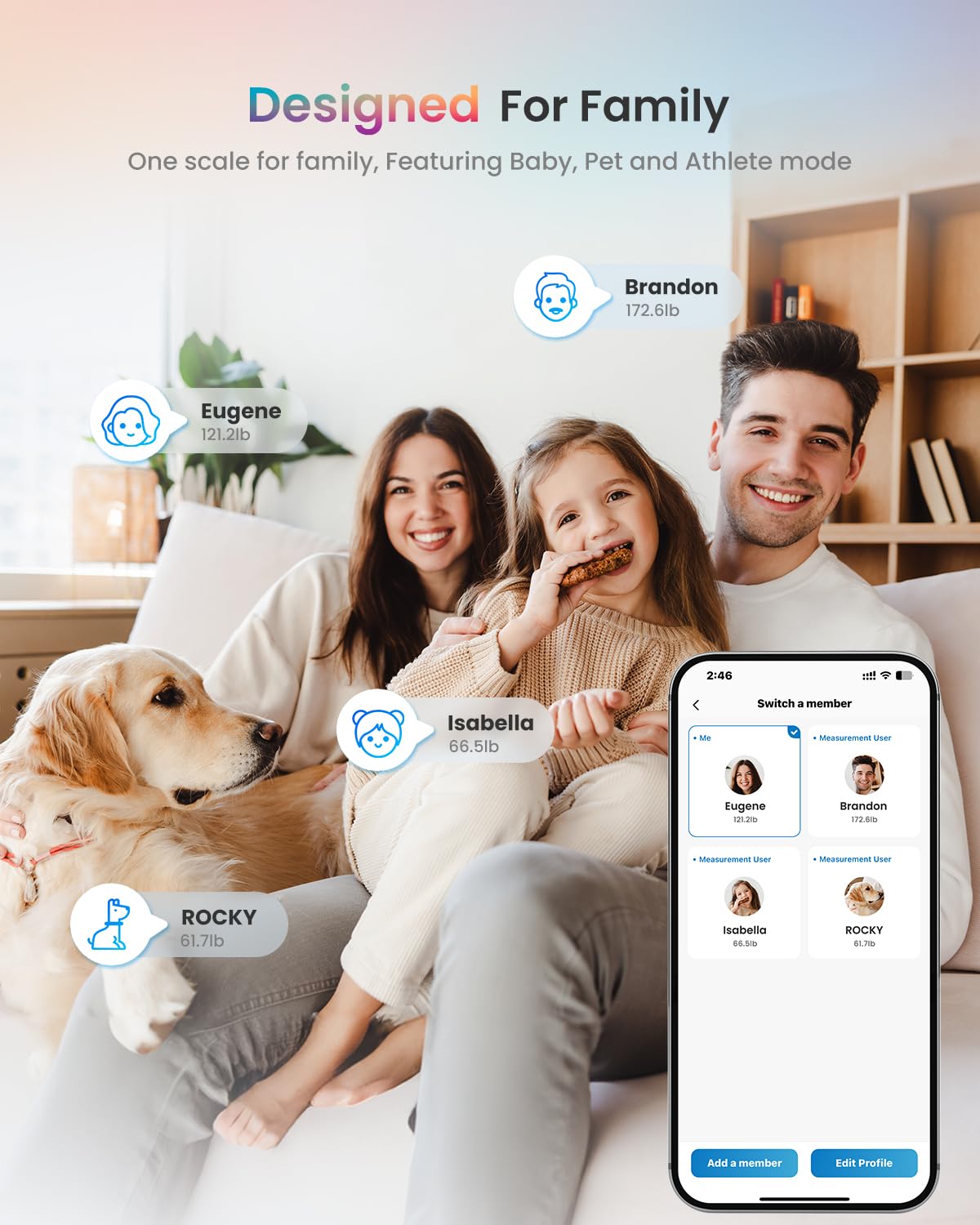 Wi-Fi Bluetooth Smart Scale D78405