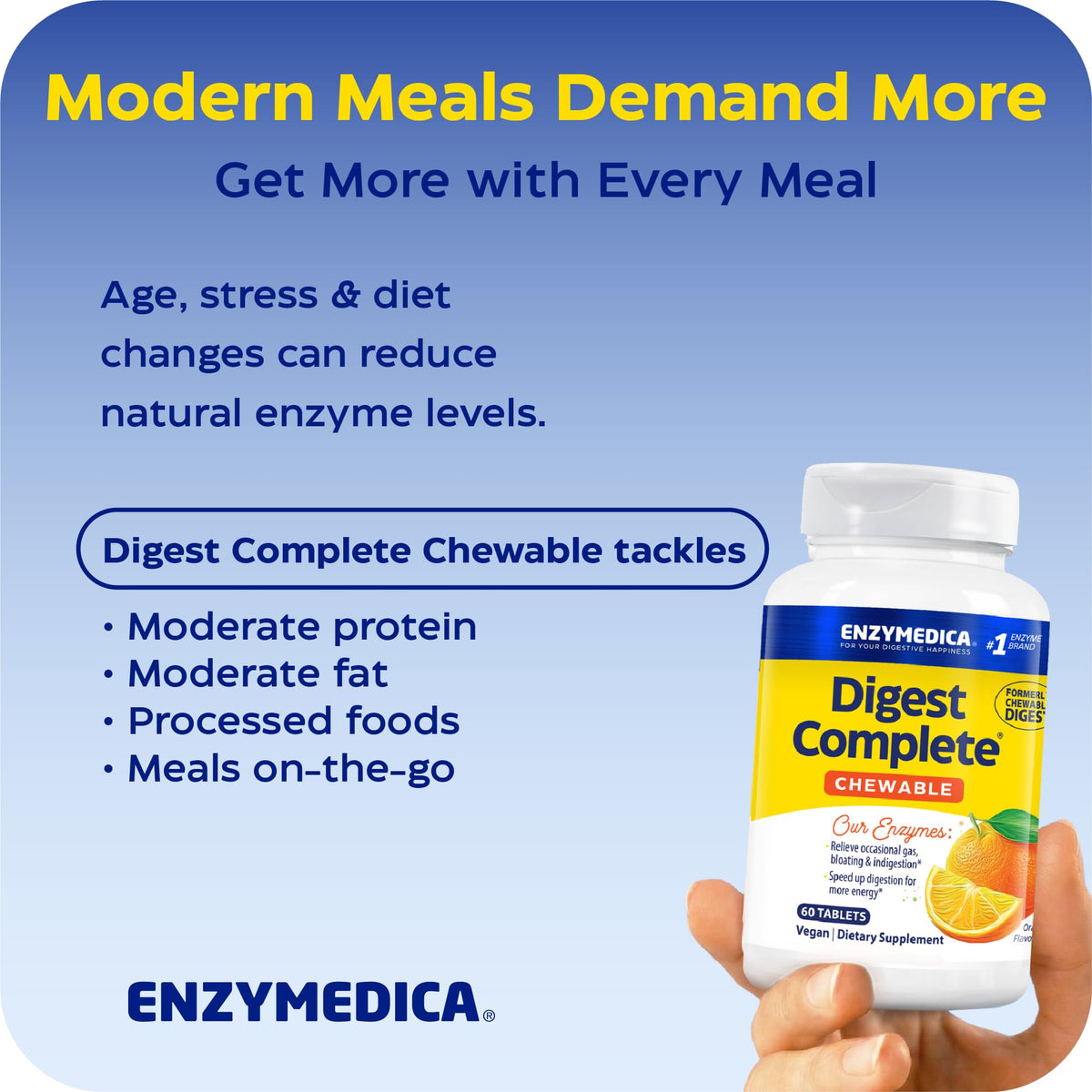 Digest Complete Chewable 60 Tablets V5024