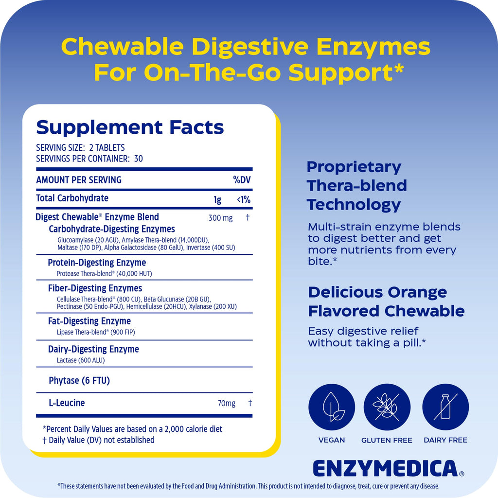Digest Complete Chewable 60 Tablets V5024