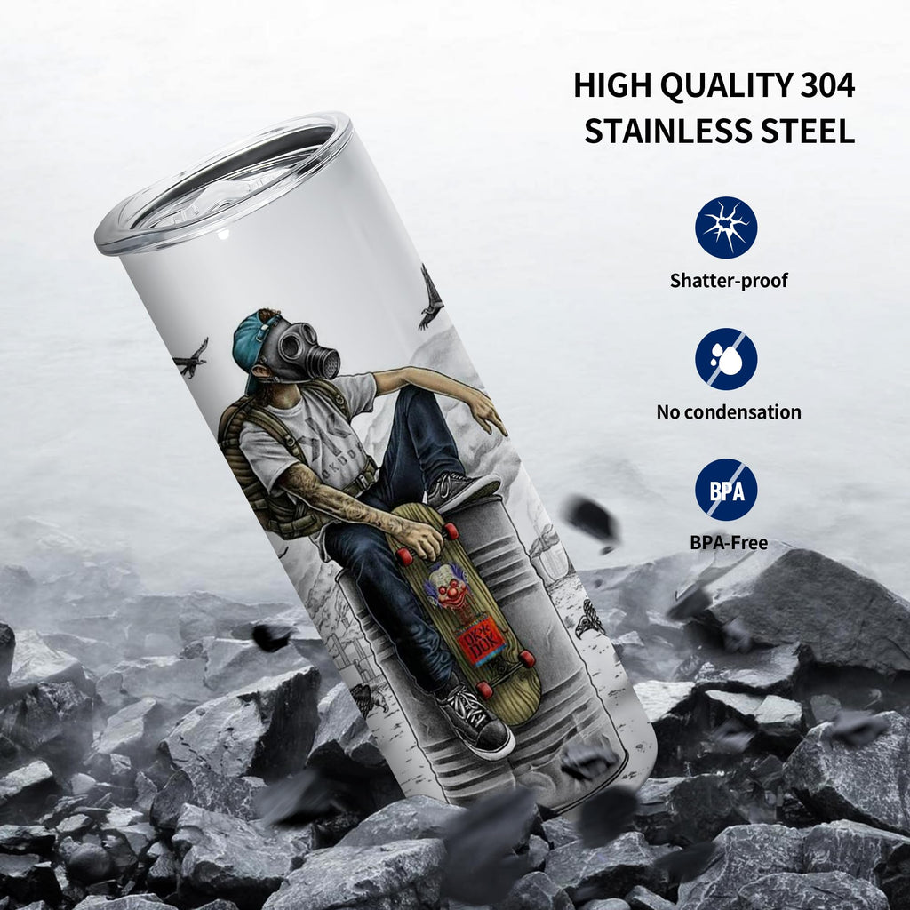10pcs 20oz Sublimation Tumblers Stainless Steel Blanks Cups Z751825