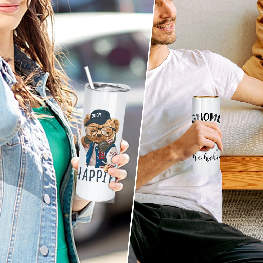 10pcs 20oz Sublimation Tumblers Stainless Steel Blanks Cups Z751825