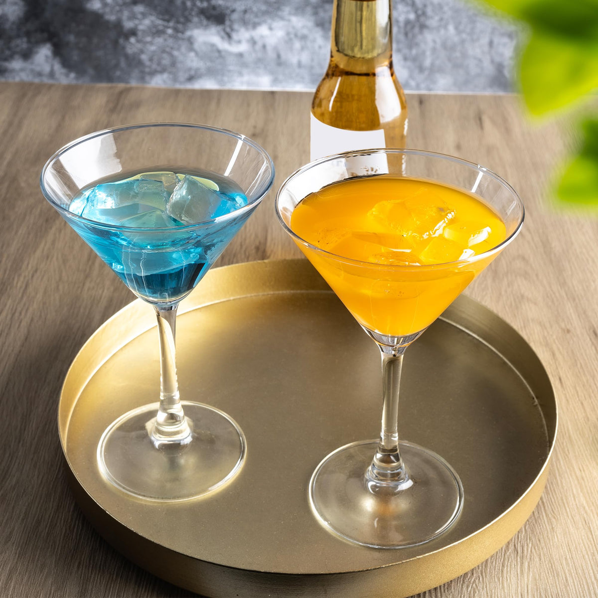 Martini Glasses Set of 7, 6 oz Reusable Cocktail Glasses with Stem B540670
