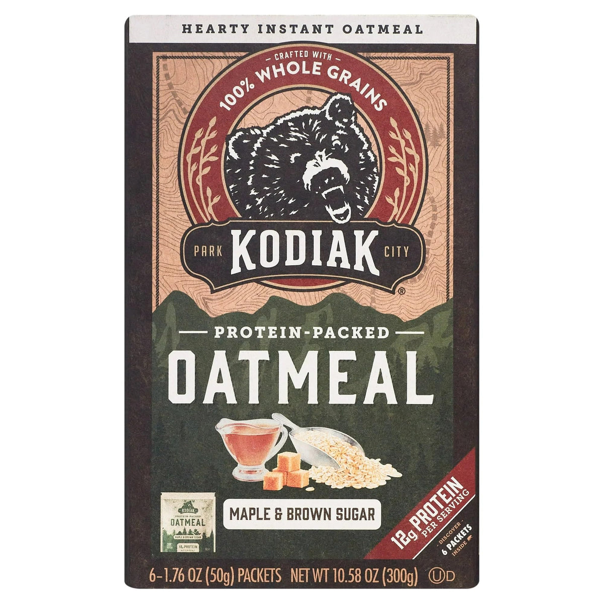 Maple Brown Sugar Instant Oatmeal, 1.76 oz, 6 Packets (Pack of 4) V85600