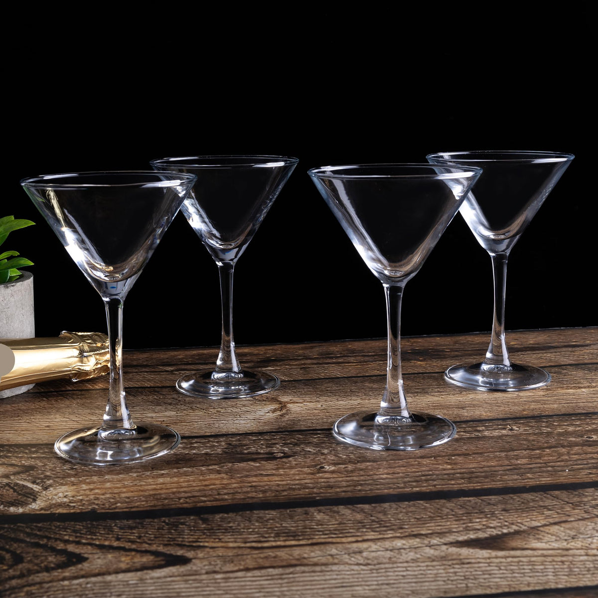 Martini Glasses Set of 7, 6 oz Reusable Cocktail Glasses with Stem B540670