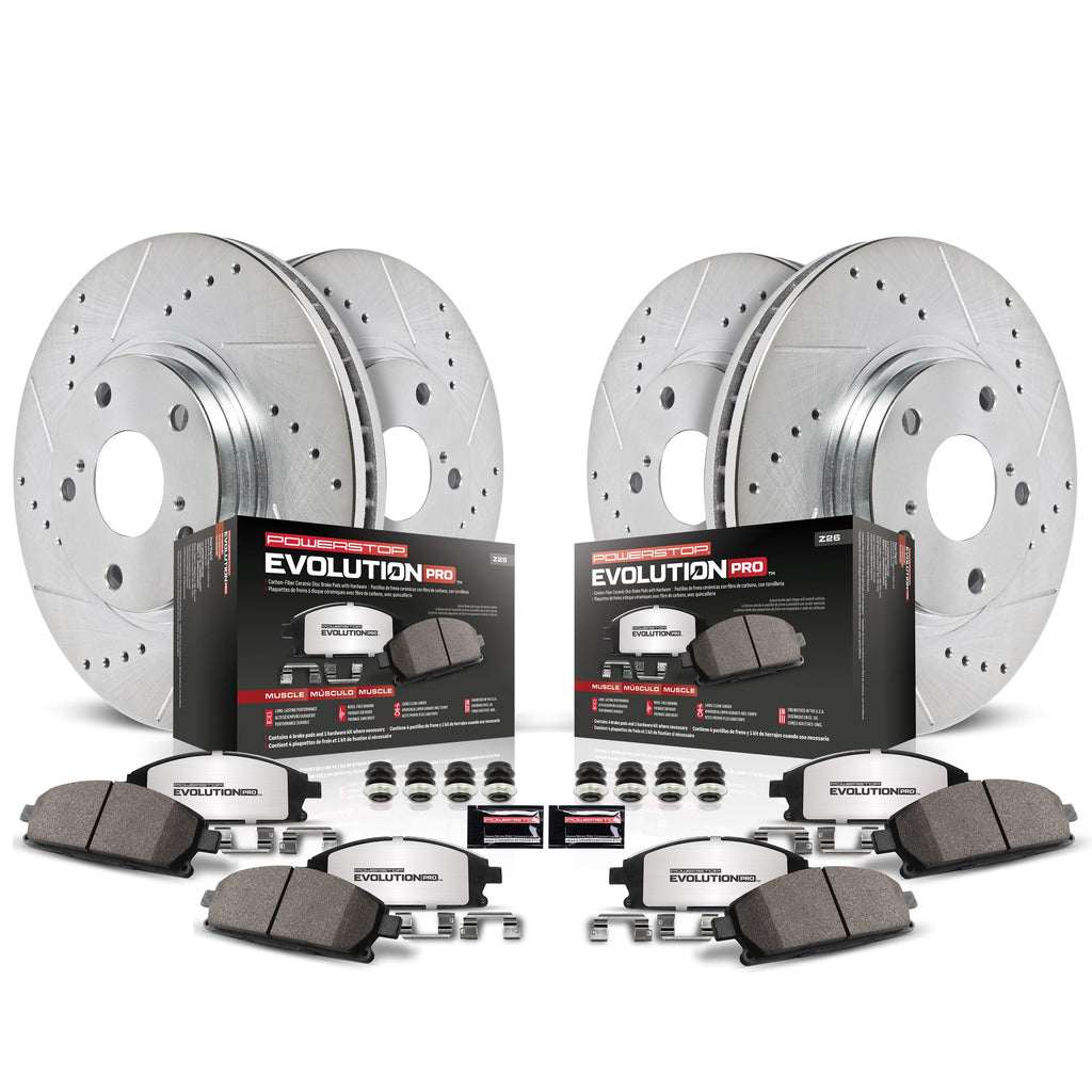 Brake Pad Rotor Kit Front Rear S88496