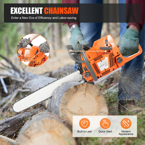 24 Inch 72CC 2-Stroke Gas Chainsaw R939194