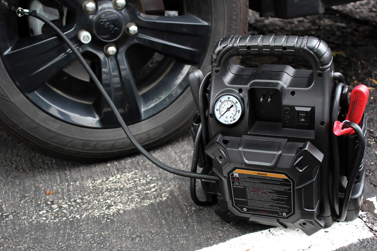 1100 Peak Amp Jump Starter with Air Compressor N9969