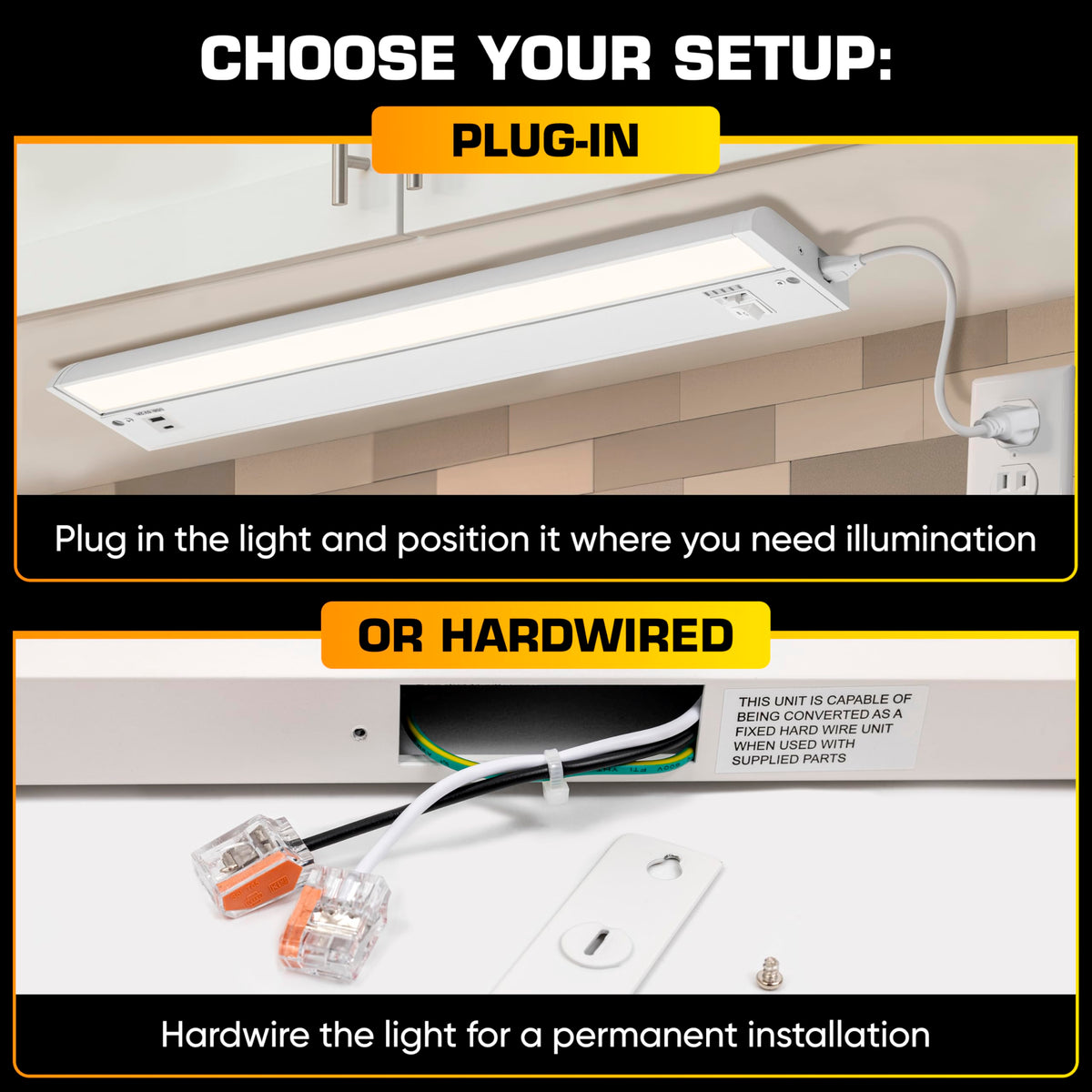 LED Under Cabinet Lighting 24 Inch White A3905