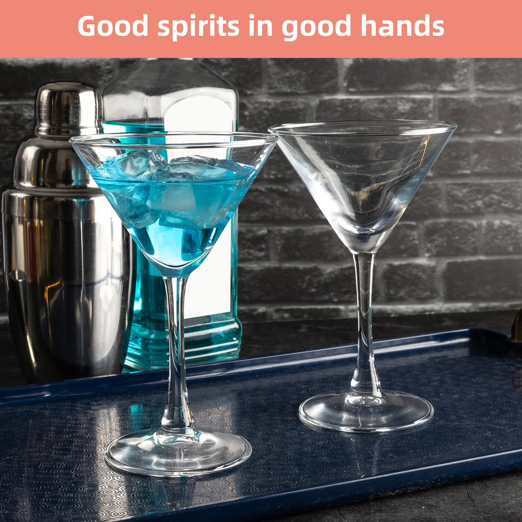 Martini Glasses Set of 7, 6 oz Reusable Cocktail Glasses with Stem B540670