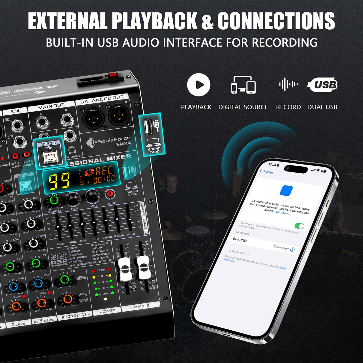 4 Channel Audio Mixer I2005