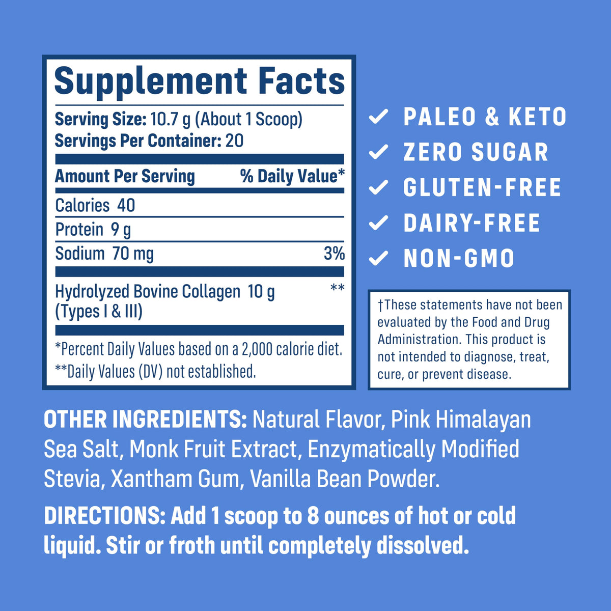 Hydrolyzed Type 1 & 3 Collagen Protein Powder R585