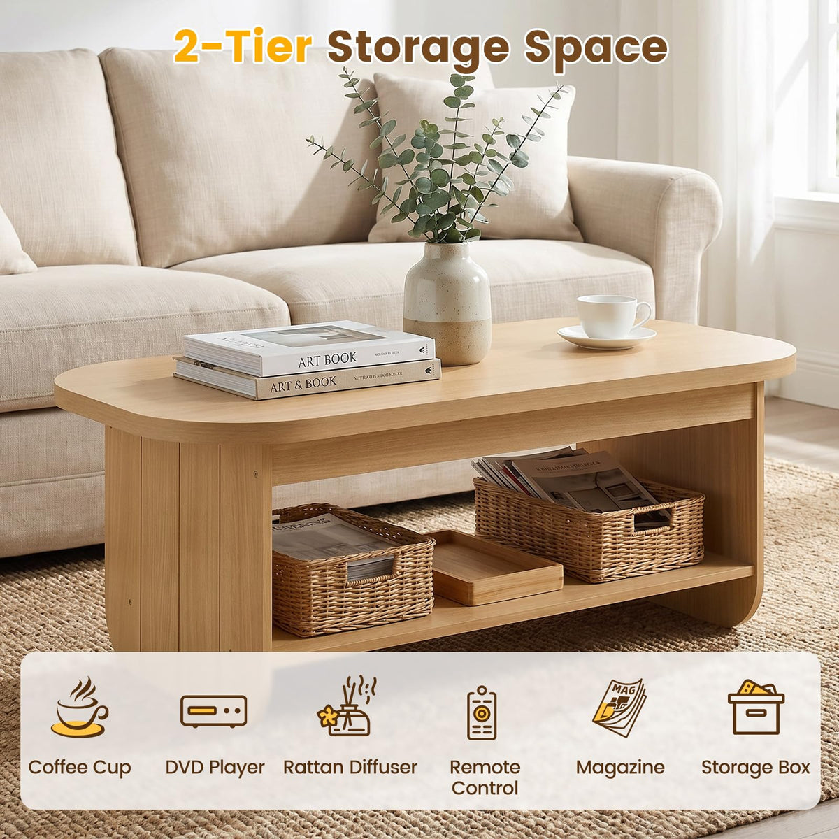 Oval Coffee Table T5070