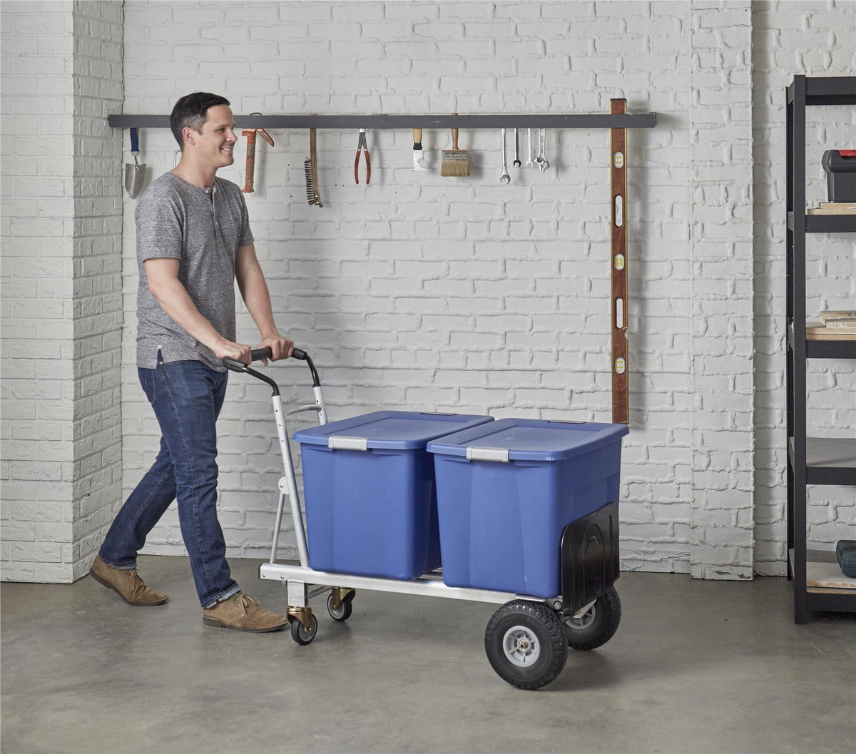 3-in-1 Folding Hand Truck Cart with Flat-Free Wheels X8957