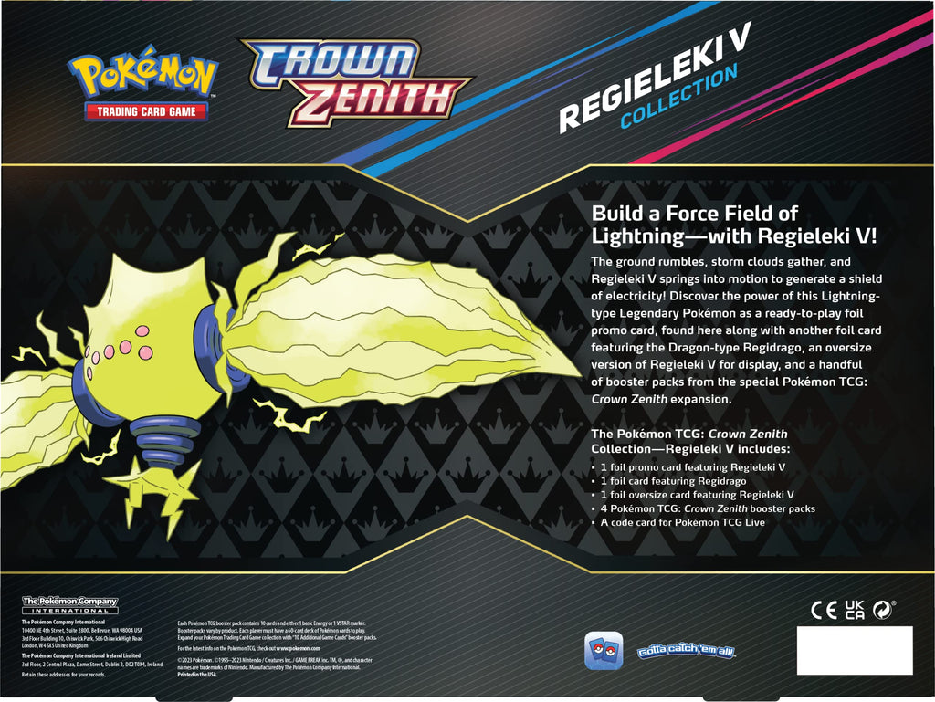Pokémon Regieleki V Crown Zenith Collection J603
