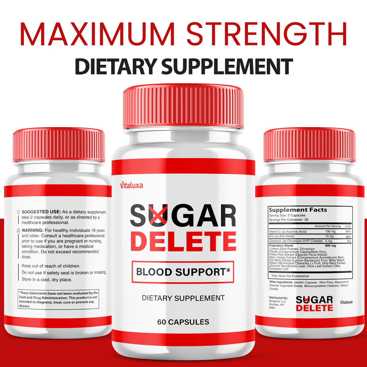 3 Pack 180 Capsules Blood Support Supplement H299938
