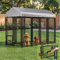 8x4x6 FT Heavy Duty Outdoor Dog Kennel with Roof E85937