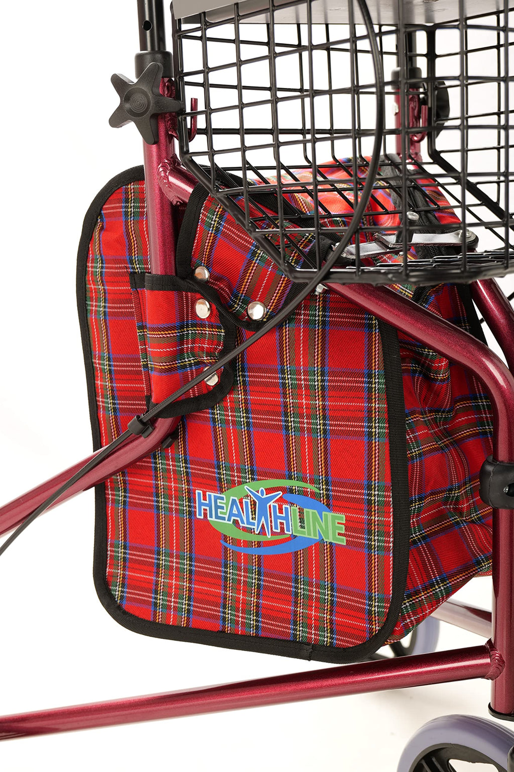 Aluminum 3 Wheels Foldable Rollator Walker with Basket I806624