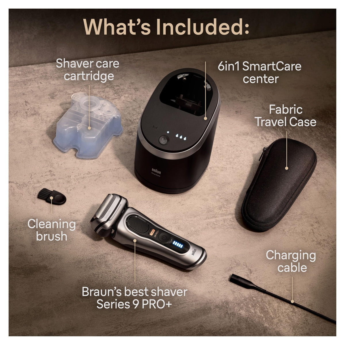 Electric Razor with 5 Shave Elements and Trimmer M3623